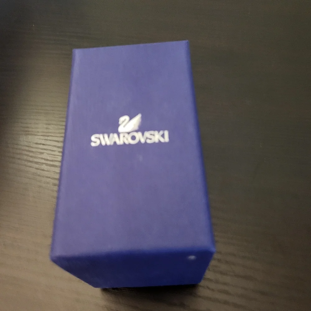 Swarovski Crystal  Bangle Bracelet White - Gold Plating New In Original Box - Picture 13 of 14